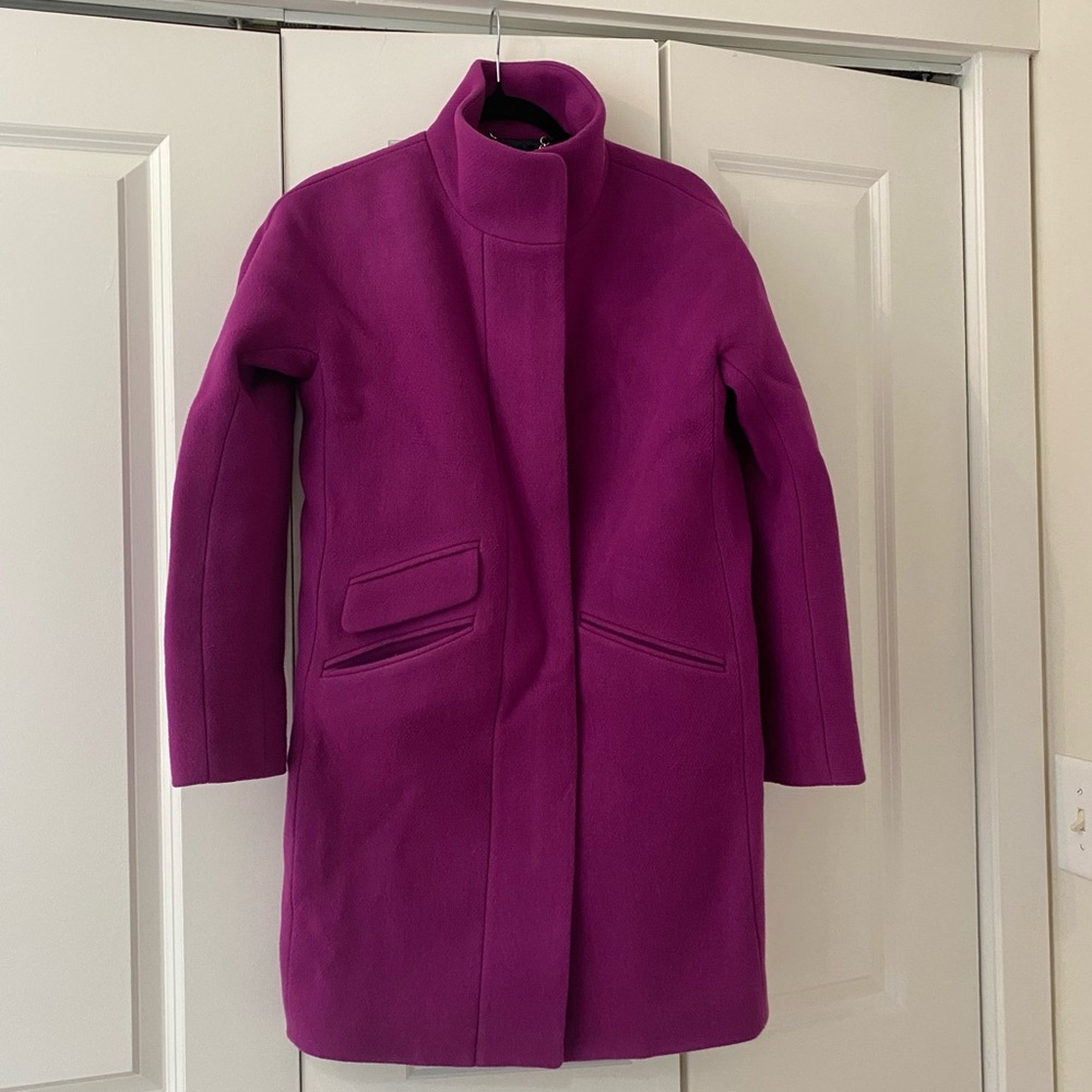 J Crew Cocoon Coat in stadium cloth wool - Style g8447